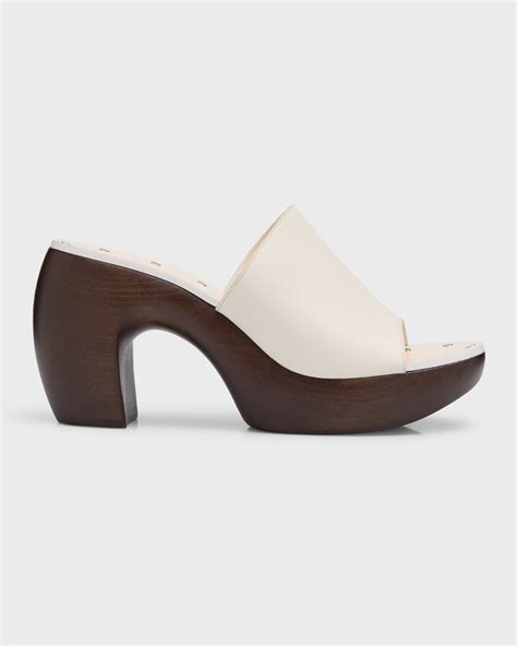 givenchy smooth leather clogs|GIVENCHY Leather clogs .